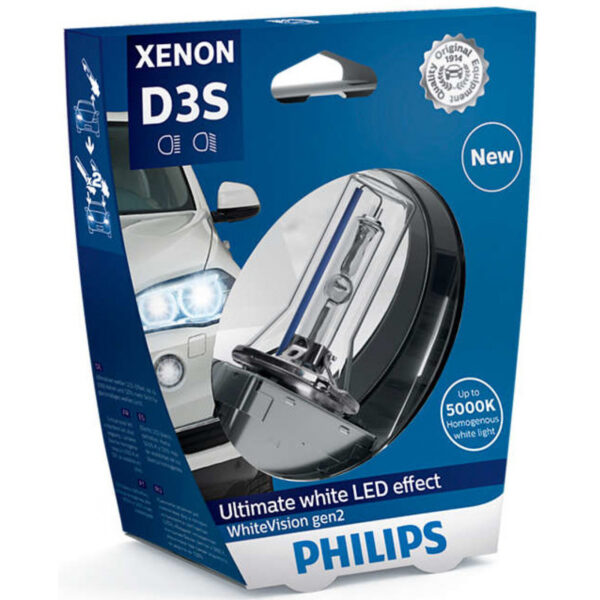 Drita Philips XENON D3S White Vision 5000 K 85V 35W